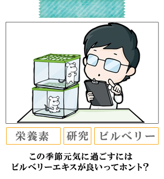 この季節元気に過ごすにはビルベリーエキスがいいってホント